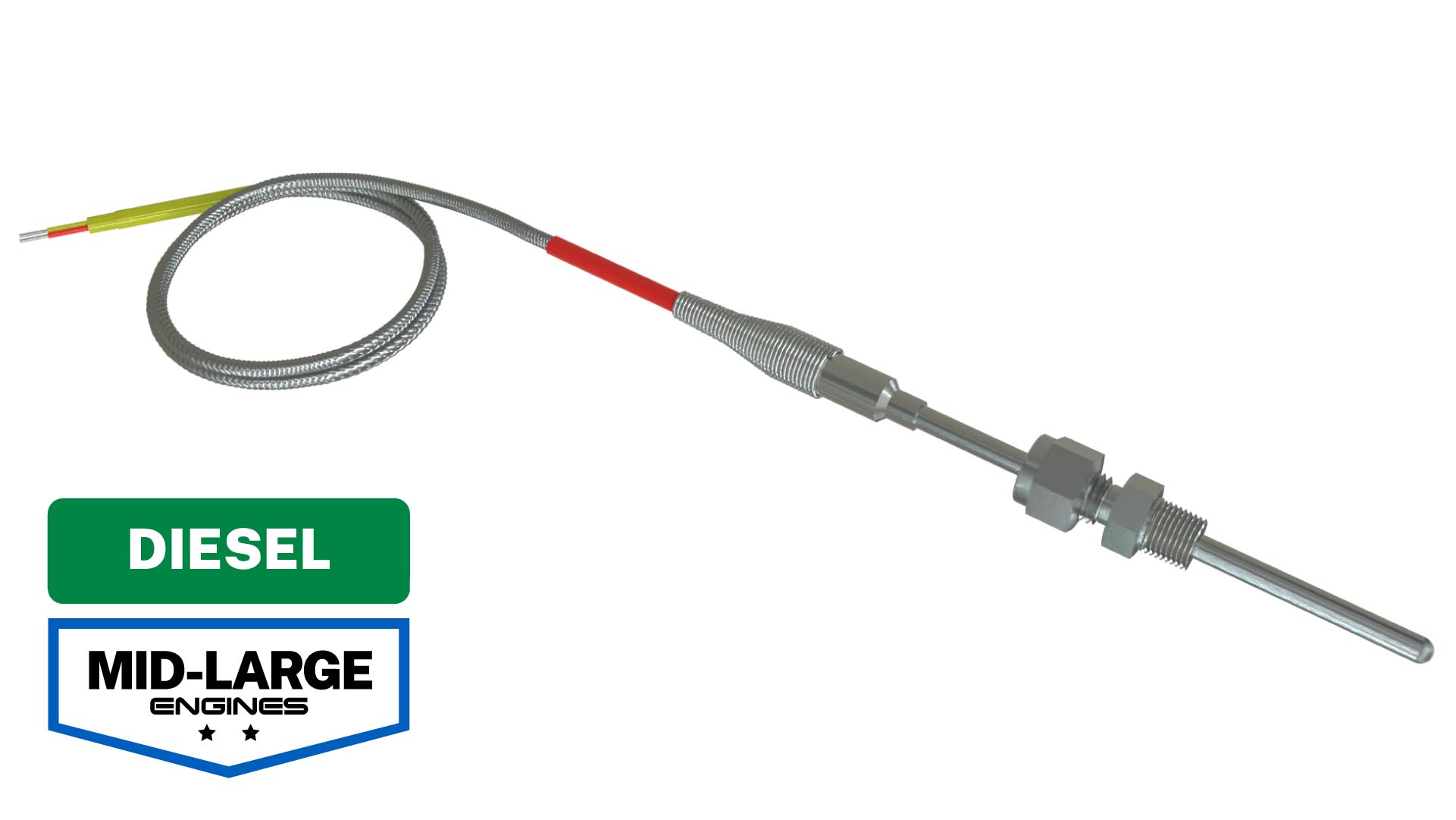 EGT Probe Diesel Commercial Industrial Duty 4" Straight 3/16